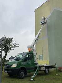 Wynajem podnośnika koszowego 25m. , zwyżki,   Zielona Góra i okolice.