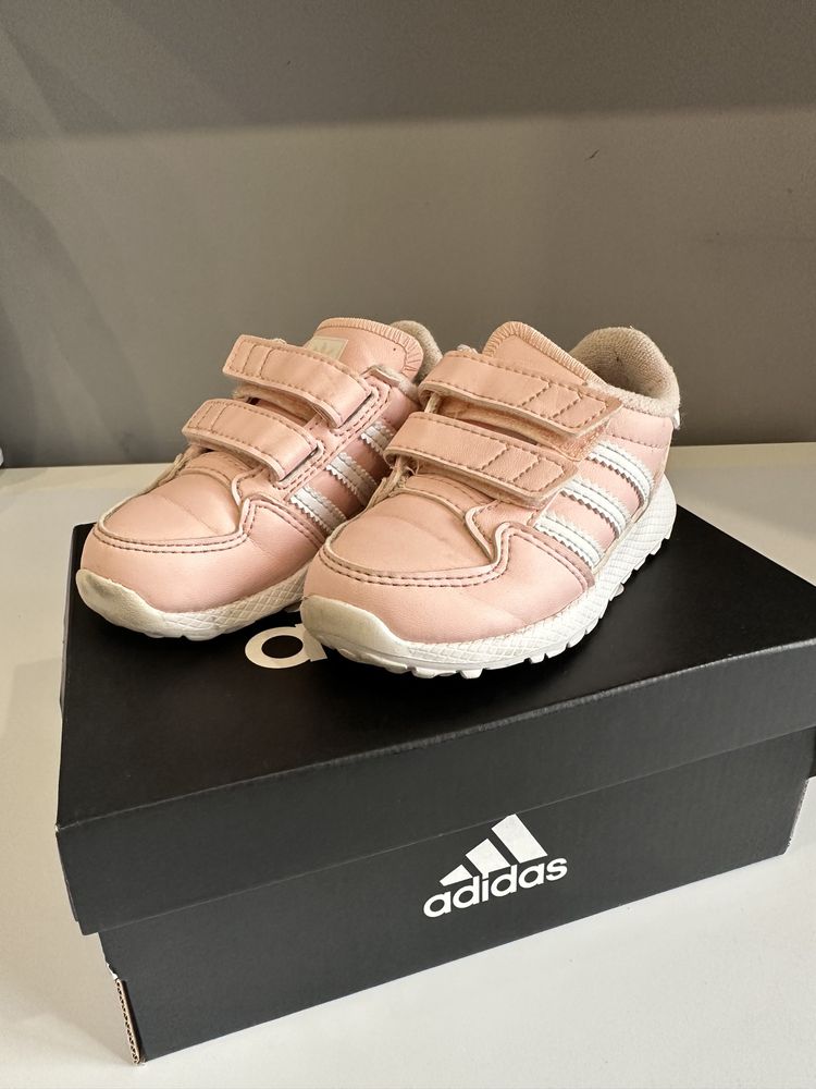 Sneakersy dziewczęce Adidas 22 jasnoróżowe