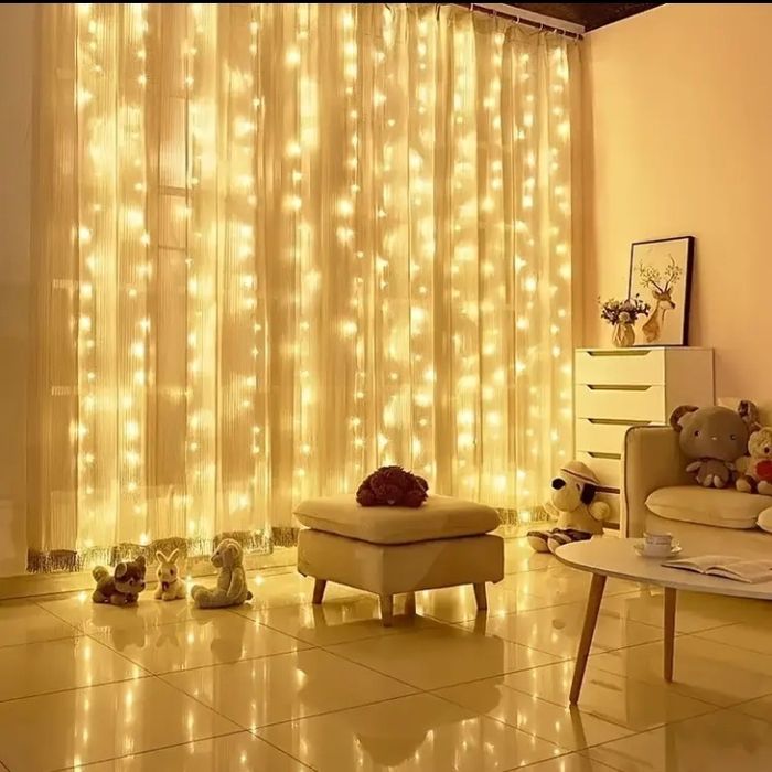 ОПТ 3×3 Гірлянда штора +пульт, гирлянда на вікно