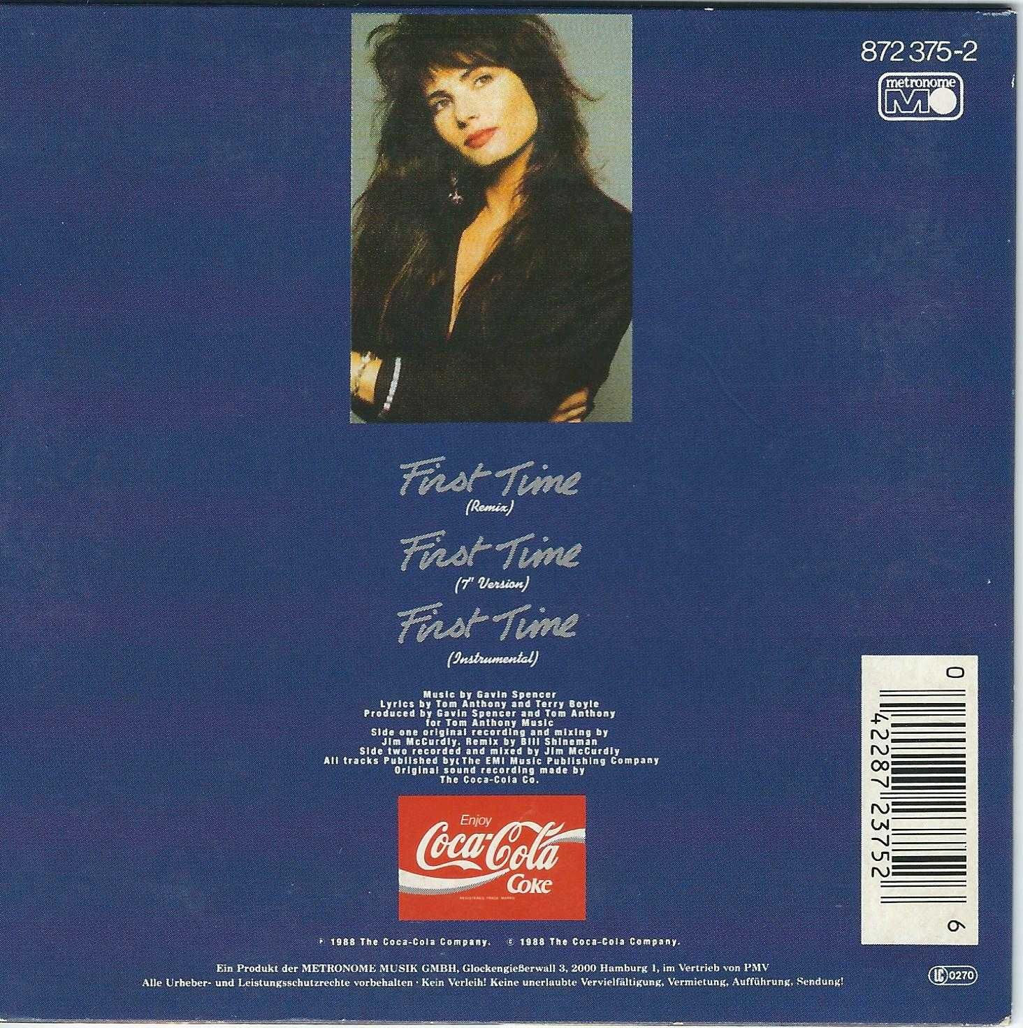 Maxi CD Robin Beck - First Time (1988) Cardsleeve
