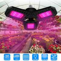 Lâmpada LED de cultivo 360 dobrável e27 - espectro total