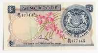 Banknot 1 Dollar - Singapur P.1 1967 Rzadki