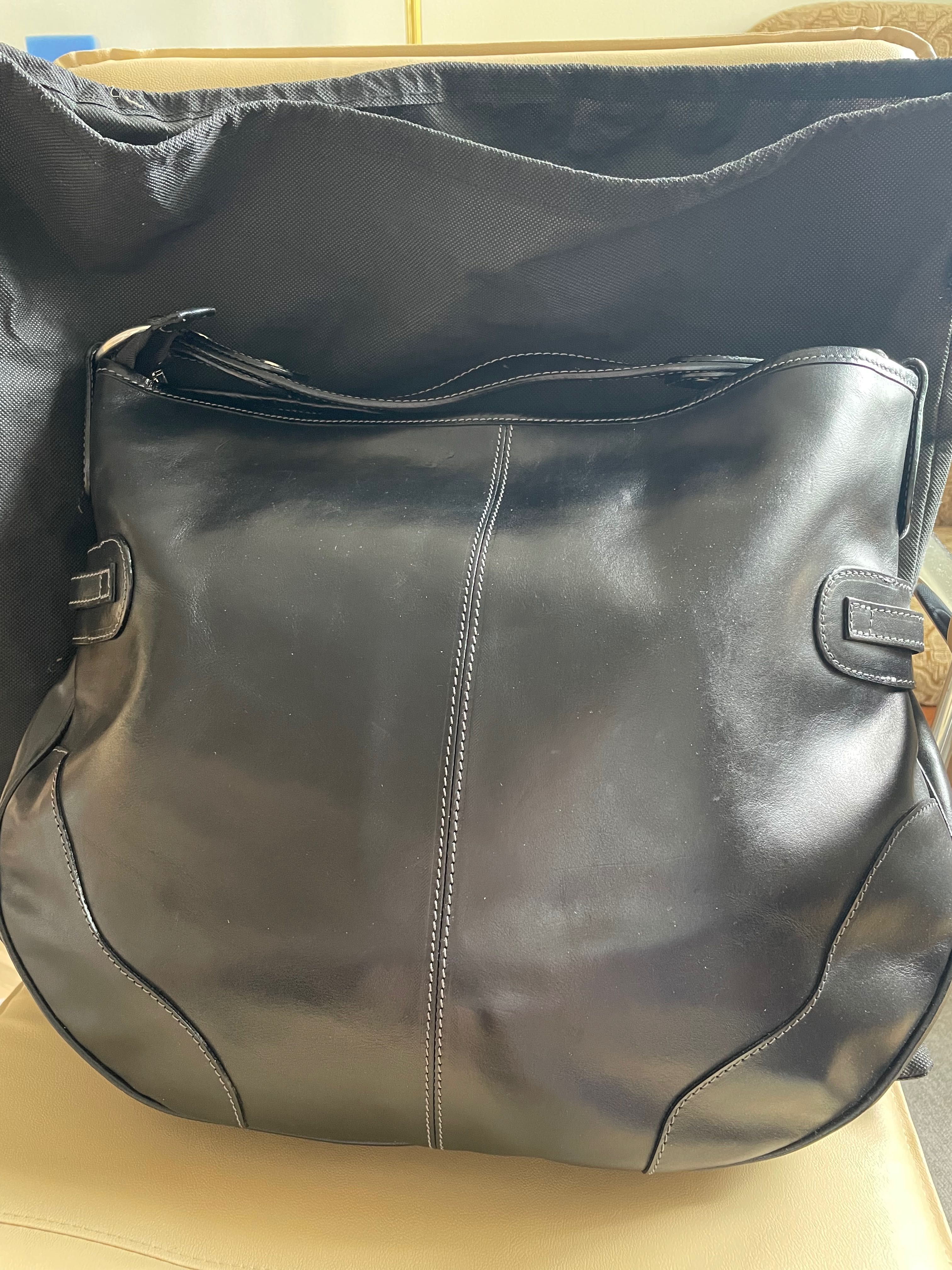 CHIARUGI Nowa oryginalna włoska skórzana torba L-XL mieści A4,dust bag