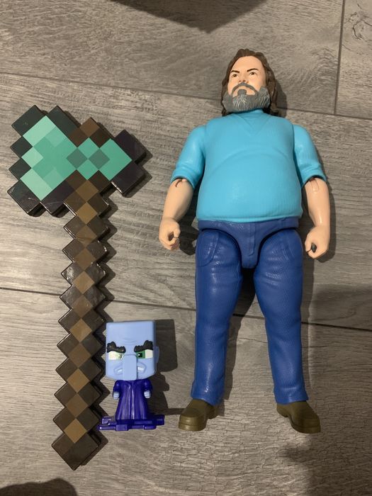 Велика фігурка Стів 30 см Mattel Minecraft Large Steve Майнкрафт молот