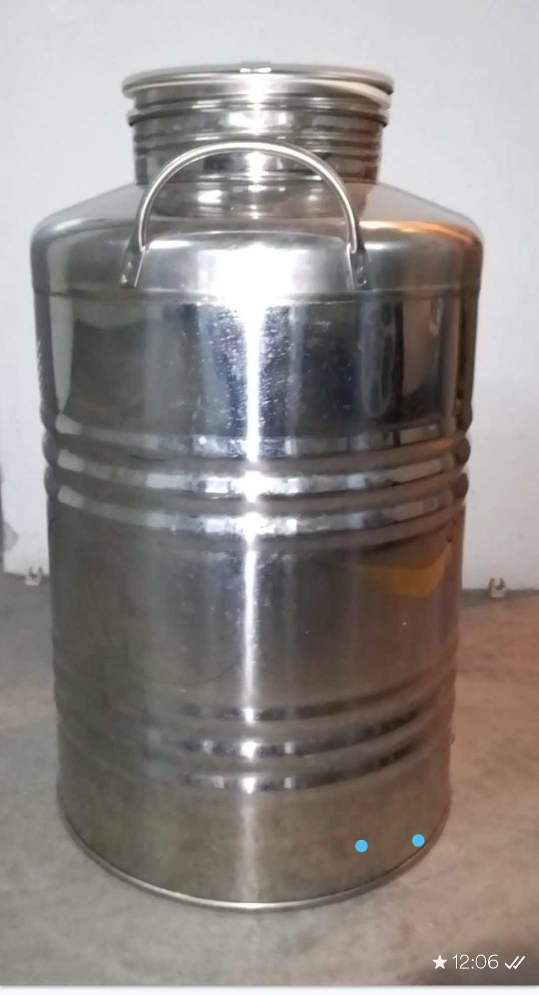 Cuba em inox 50 L com torneira