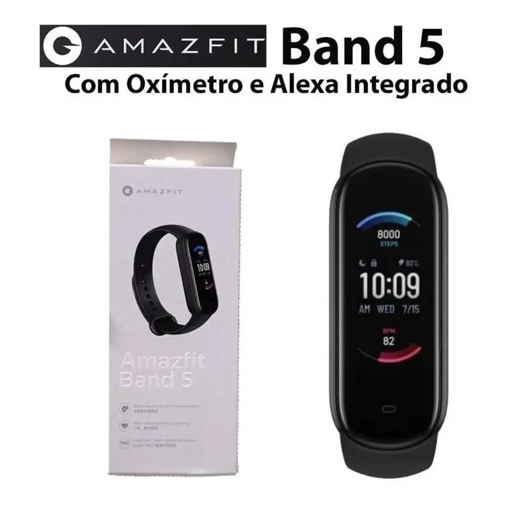 AMAZFIT BAND 5 - Pulseira c/Medidor Oxigénio