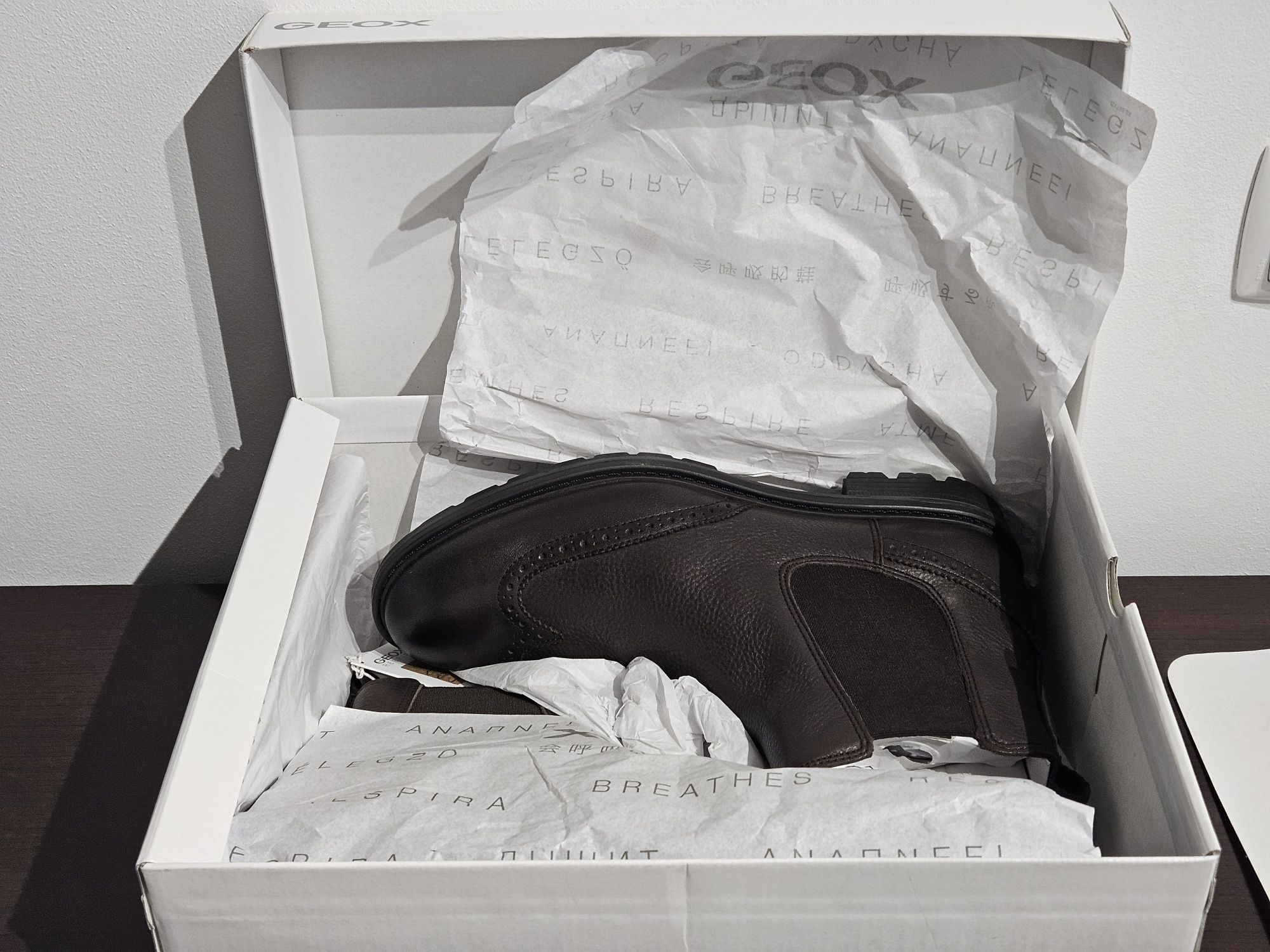 Botas pele de homem Geox