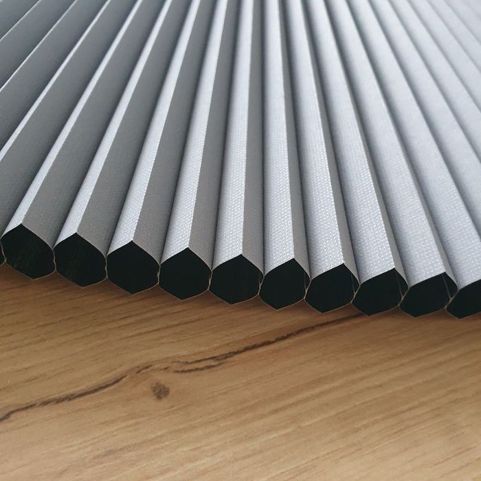 Materiał na plisy - szary zaciemniający