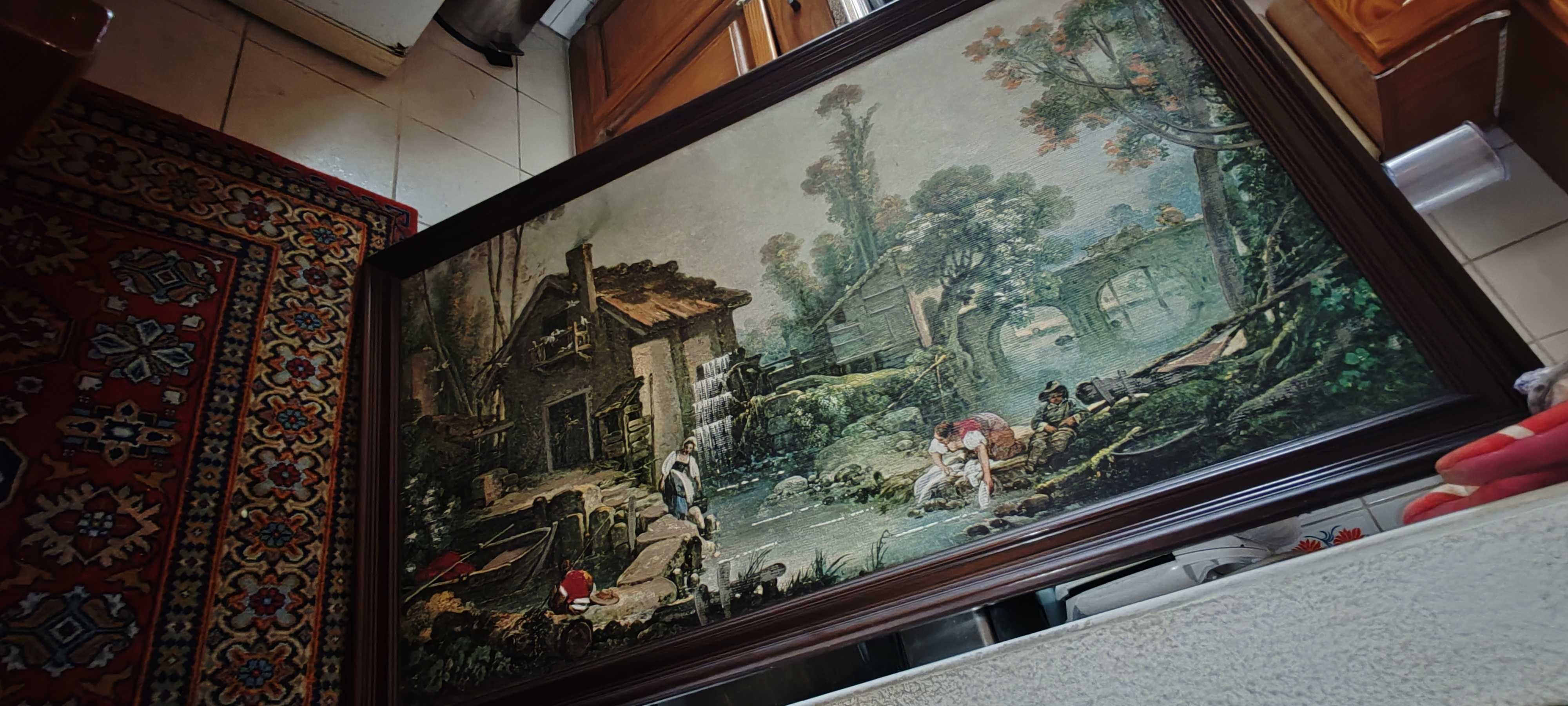 Quadro a óleo 1,47m L por 90cm A