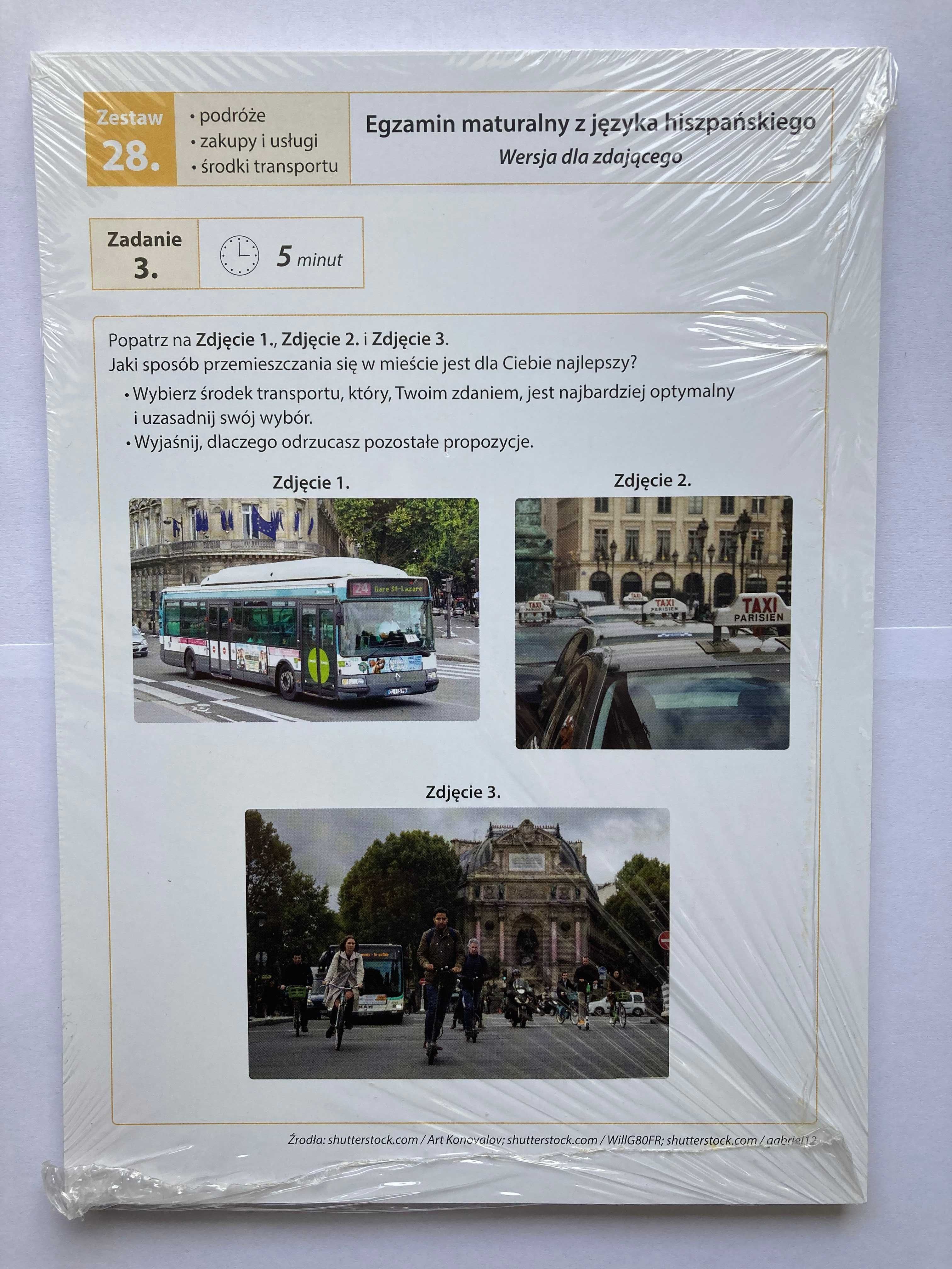 Zestawy do matury ustnej. Język hiszpański