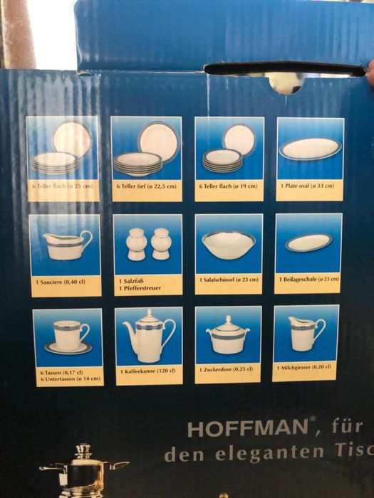 Zastawa stołowa / Serwis kawowo-obiadowy Hoffman 41 el. (6-osobowy)