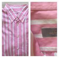 Рубашка мужская,розовая в полоску, van Jaack,XL