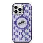 Etui Karl Lagerfeld IML Monogram Karl & Choupette Head MagSafe na iPho