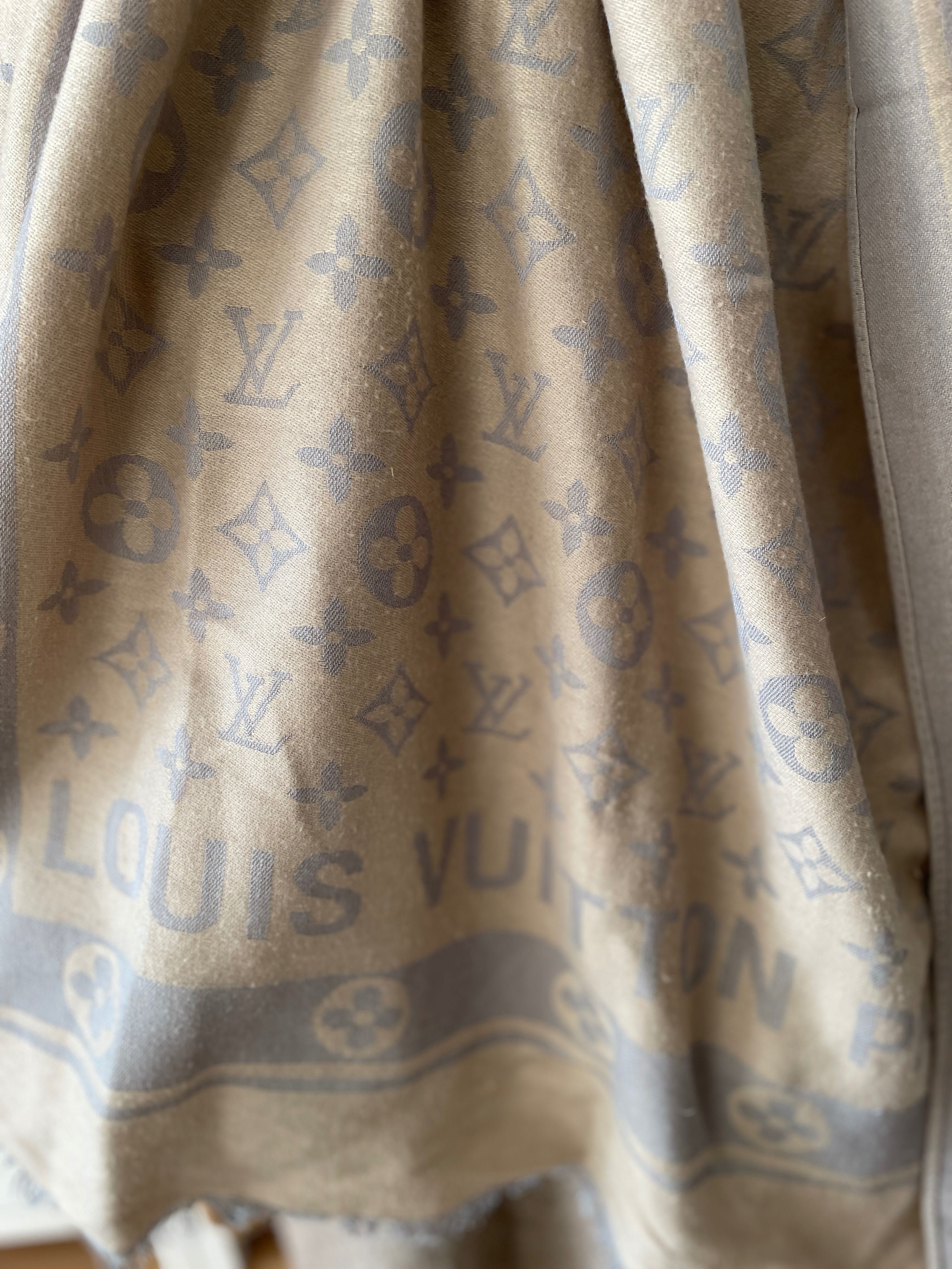 Louis Vuitton szal chusta 60% wełna