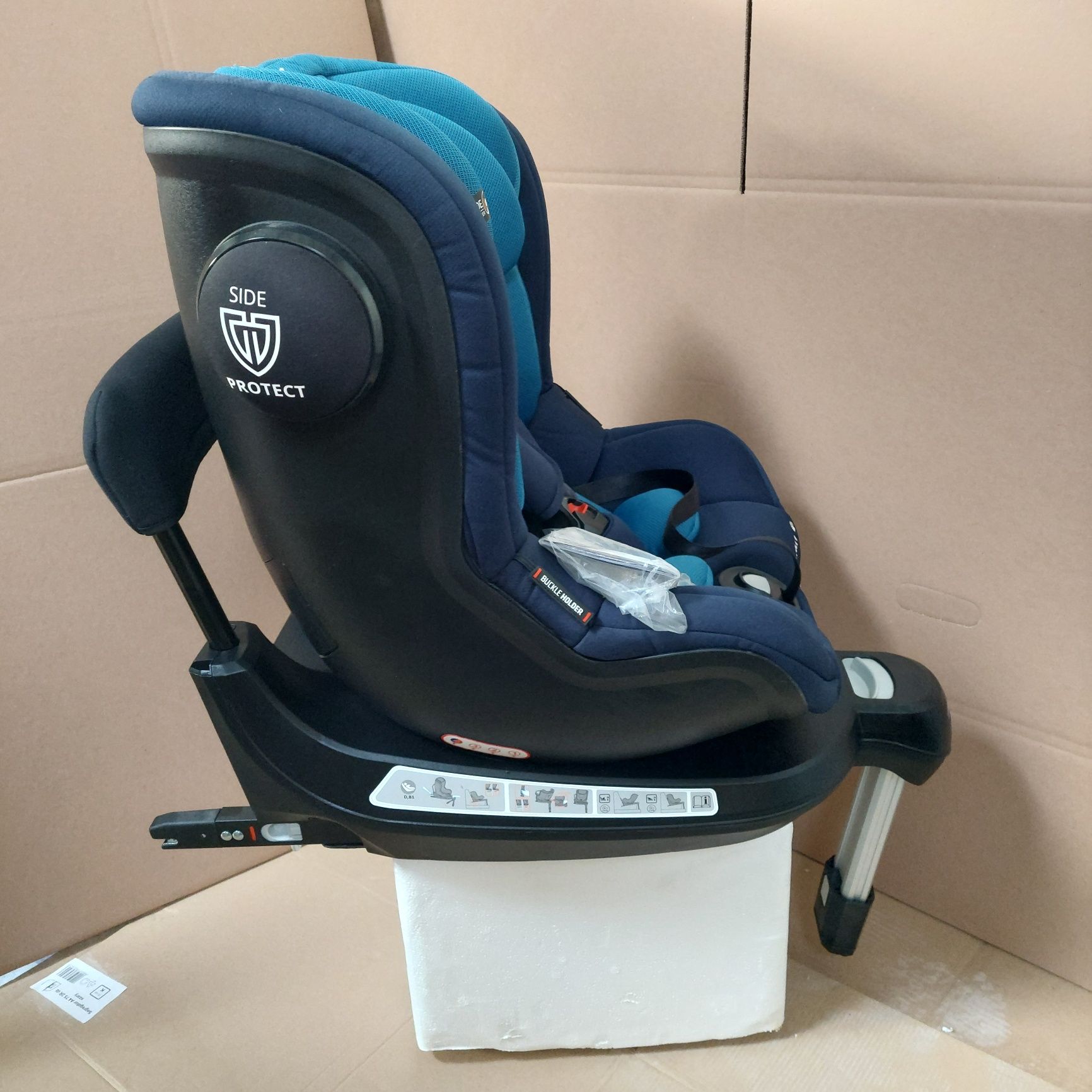 Fotelik Rhodesian babysafe 0-18 kg. Obrotowy 360 stopni, montaż isofix