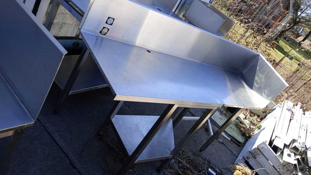 Szafki gastronomiczne stal nierdzewna  stół z otwartą półką DORA METAL