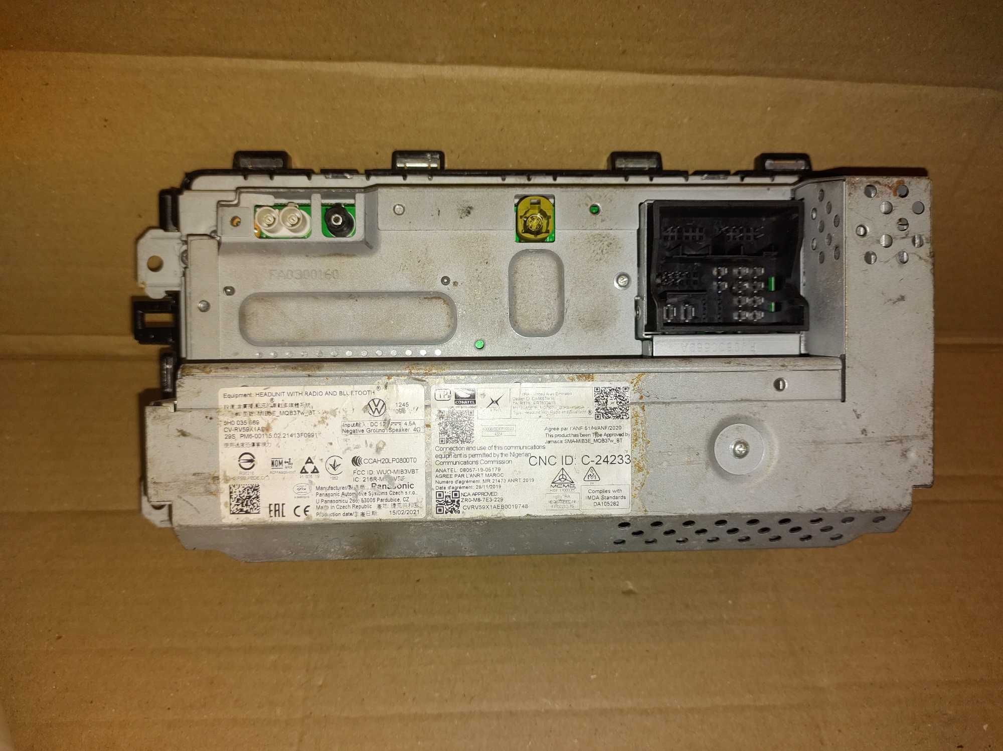 Vw Golf VIII 8 Ekran Wyswietlacz Radio MIB3E Bluetooth 5H0-035.869
