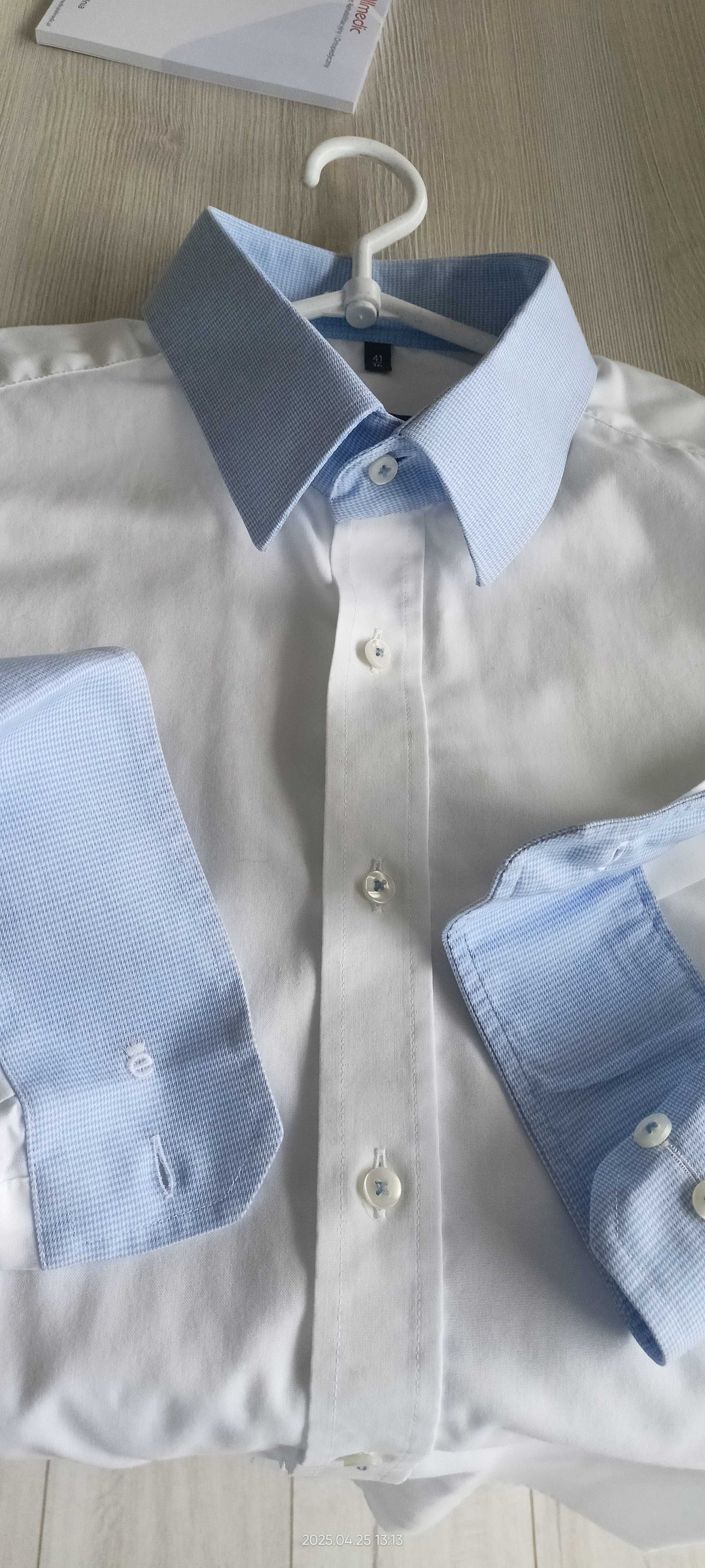 Koszula ETERNA Modern FIT M-L  41 16 szwajc j.nowa biznesowa bawełna