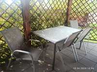 Stół , krzesła ogrodowe