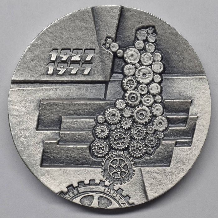 Срібна медаль Фінляндії Rotary. СРІБЛО. 88 грам. 0,925 проба.