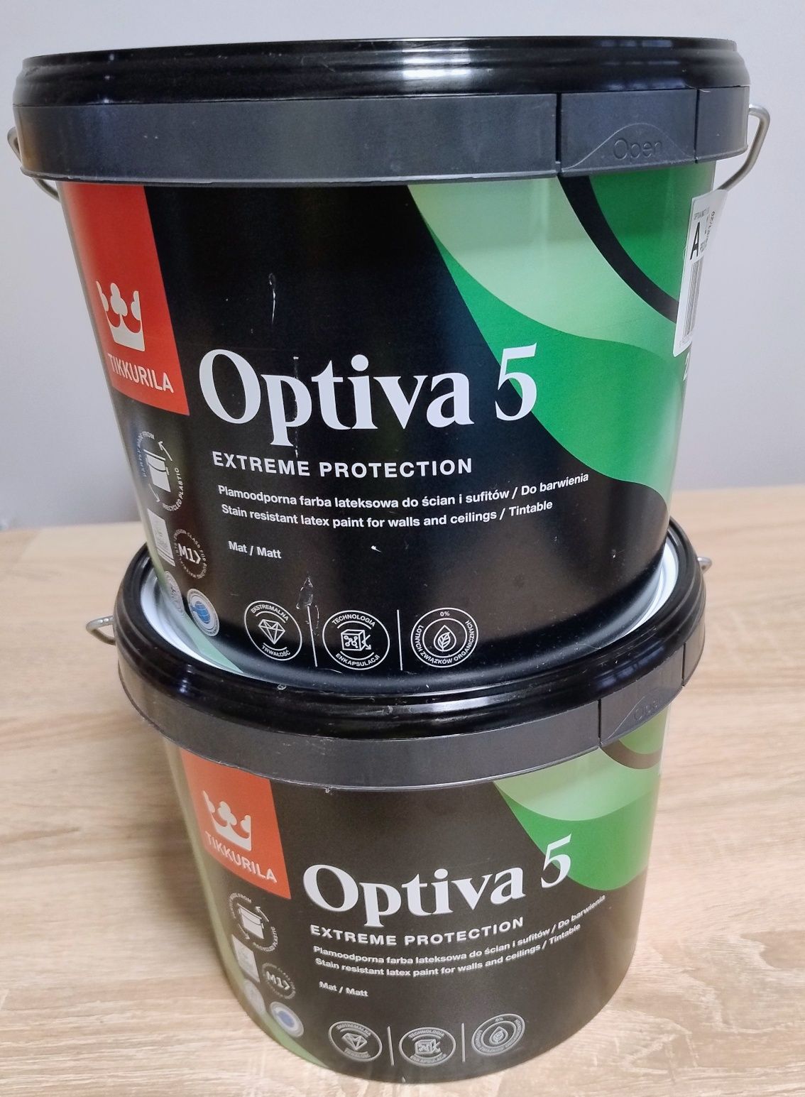 NOWA farba lateksowa Tikkurila Optiva Mat 5 Eco 2,7l baza plamoodporna
