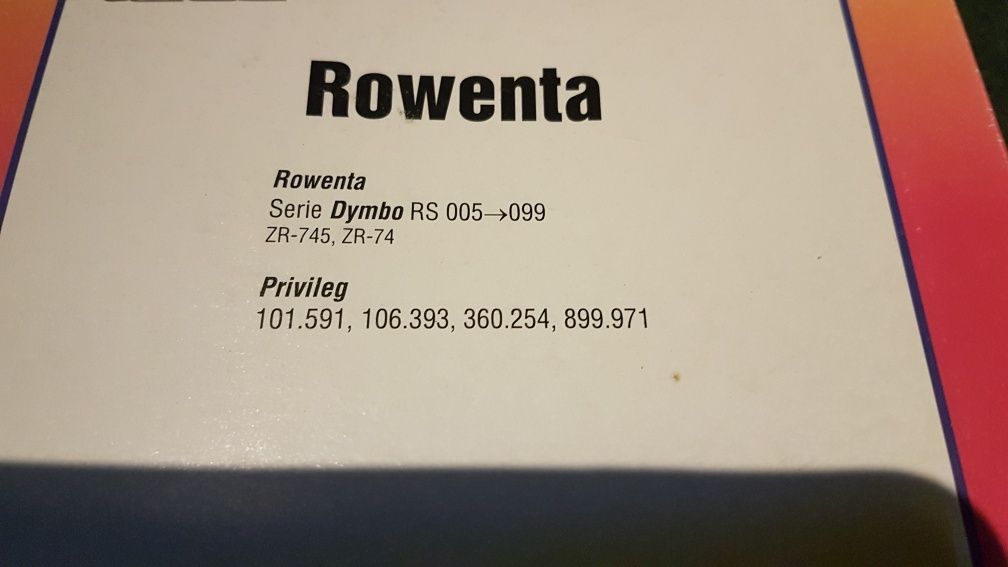 Worki Do odkurzacza Rowenta ,Privileg