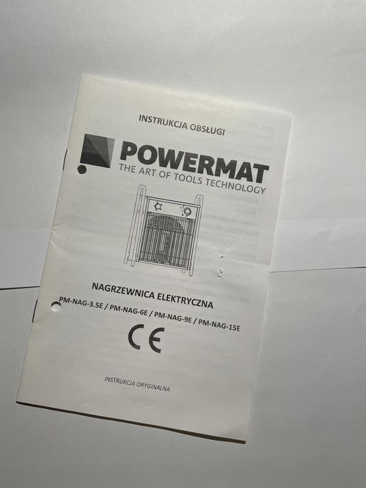 Nagrzewnica 400V 6kW 3 faz termostat 3 biegi Grzejnik Dmuchawa Farelka