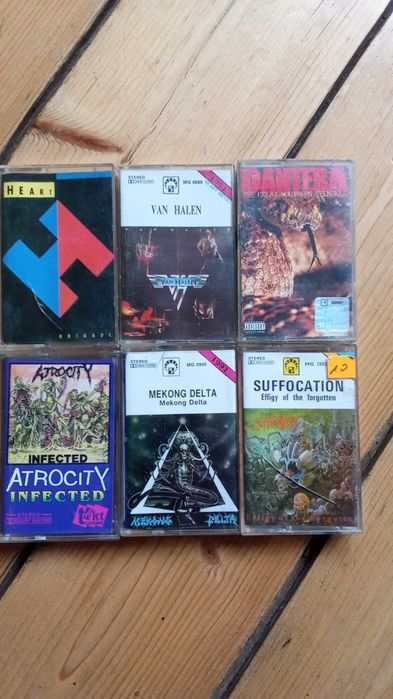 Zestaw kaset metal rock MC