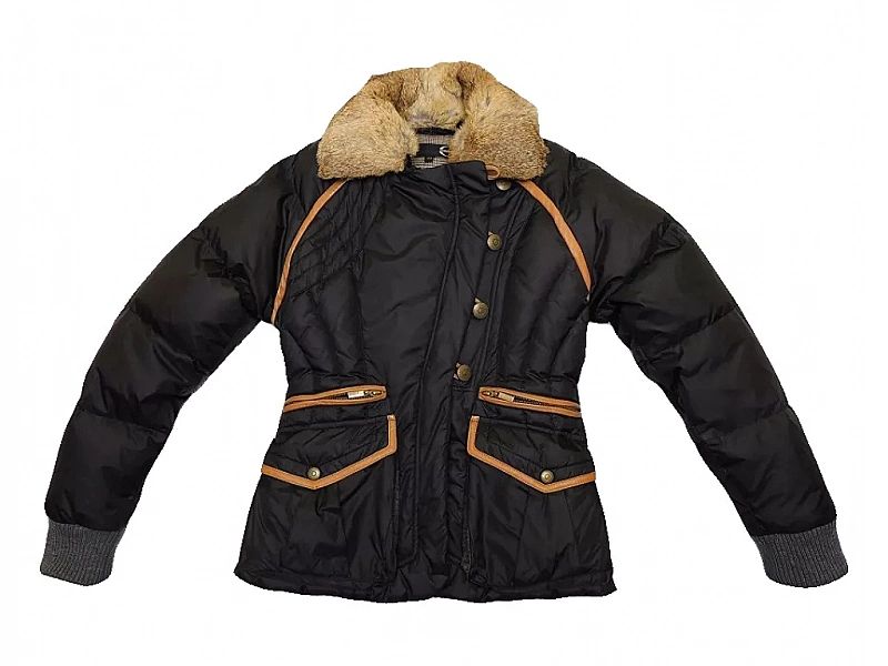 Just Cavalli Goose Down Kurtka Puchowa Damska Modna Streetwear Jenot