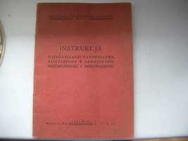 przed wojenna  instrukcja ratownik obrona przeciw lotnicza pgaz 1939