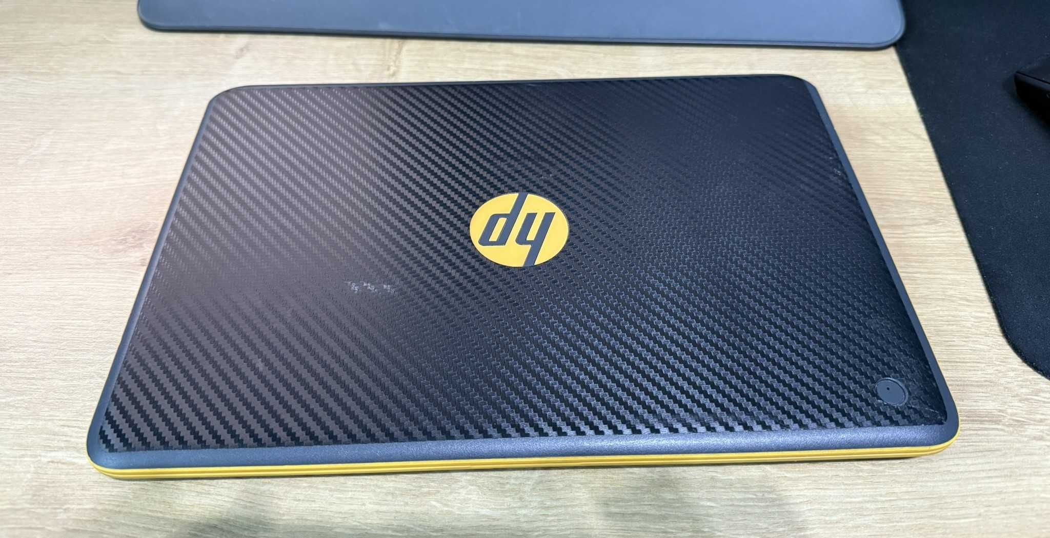 Dotykowy Laptop HP 11 Szaro Pomarańczowy, bateria 5h