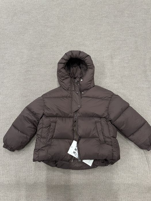 Коричнева куртка пуховик як zara