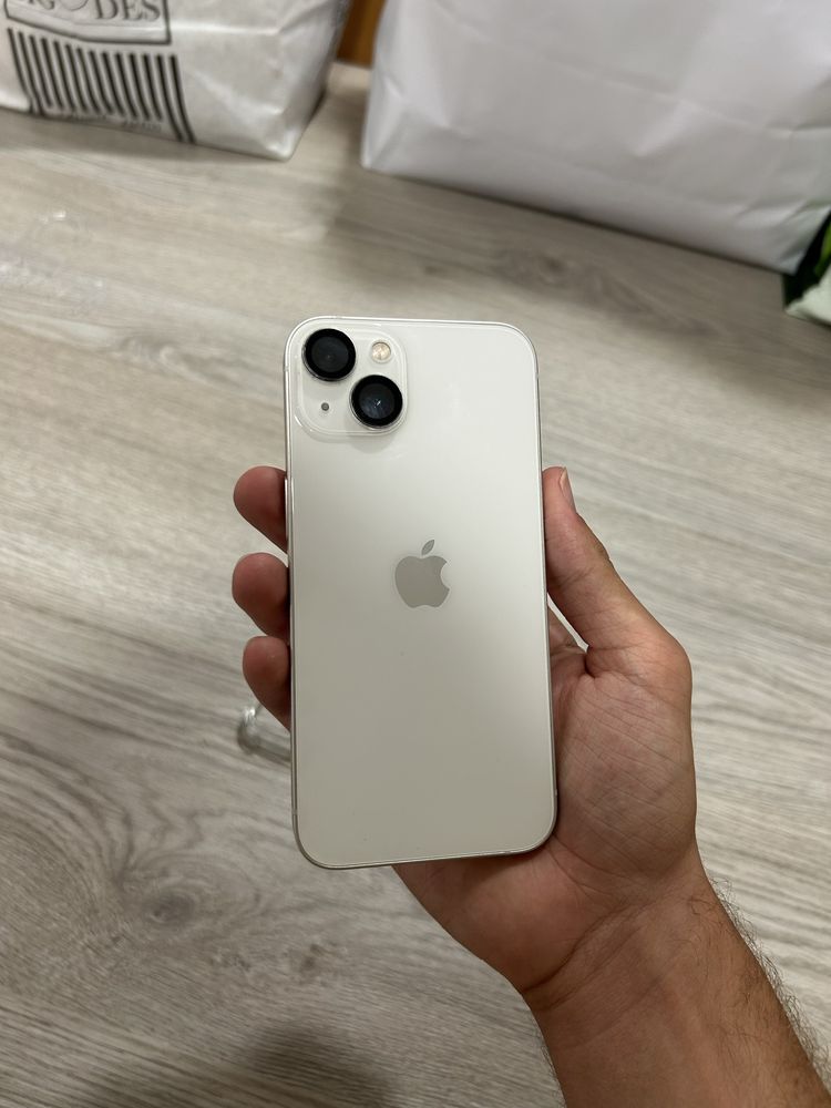 Apple iPhone 13 128GB 95% branco+ capa silicone
