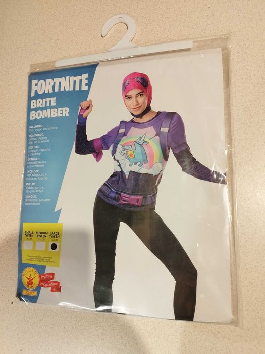 Kostium Strój Przebranie Fortnite Brite Bomber Strój roz. L 164cm