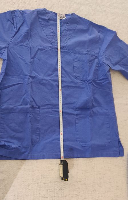 Farda de trabalho em saúde azul tamanho M