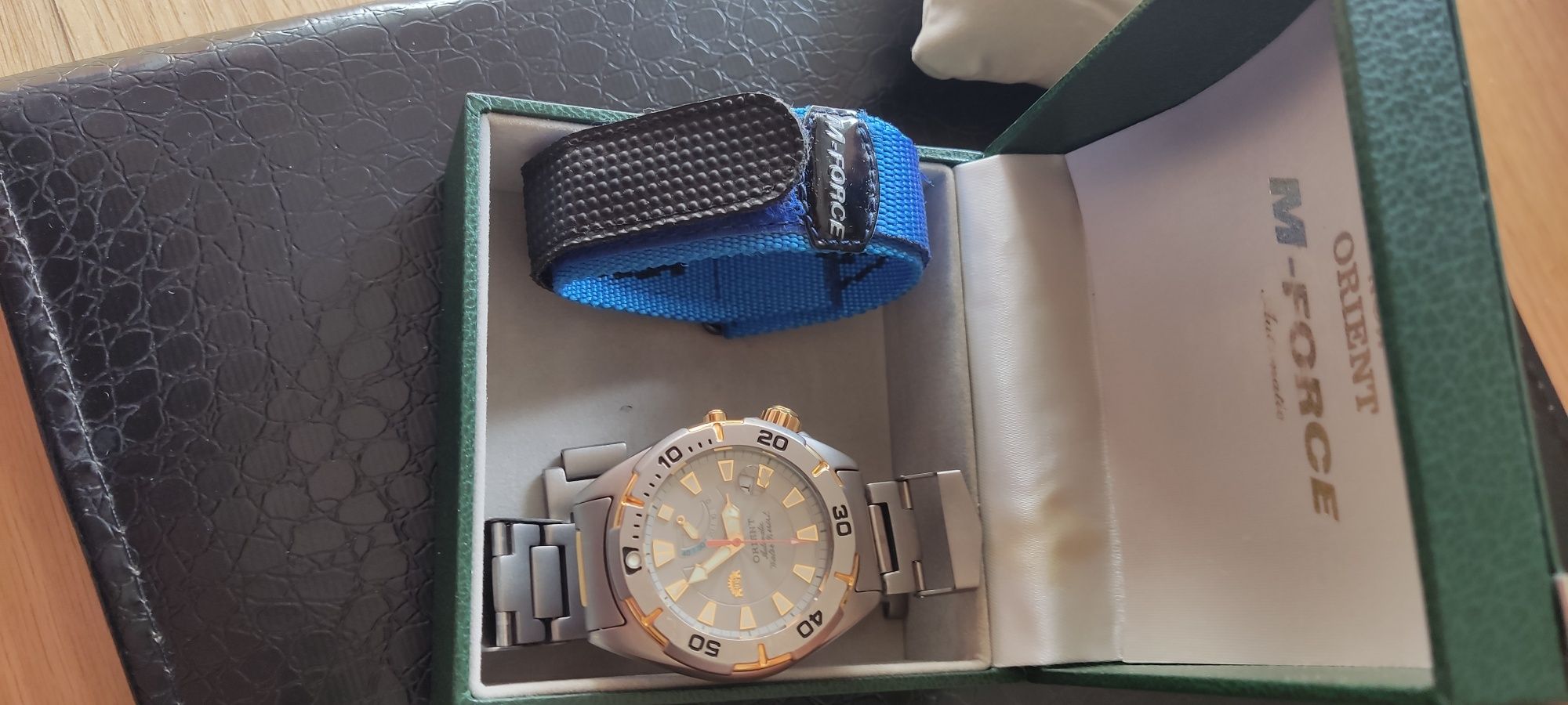 Relógio Orient m-force automático Titanium