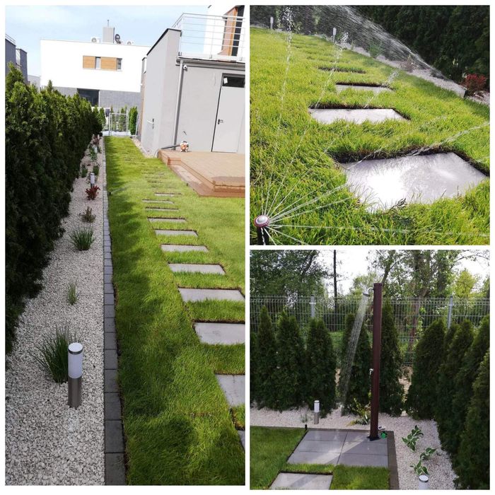 Zakładanie ogrodów trawników nawadniań