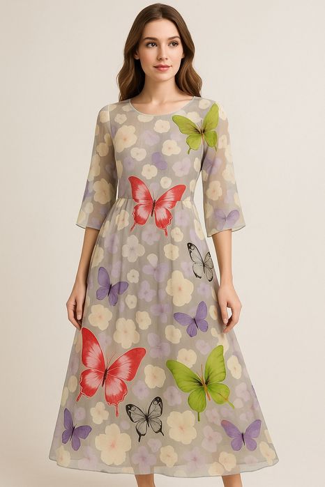 Відріз тканини, тюль з квітковим візерунком, для плаття, накидок, вста