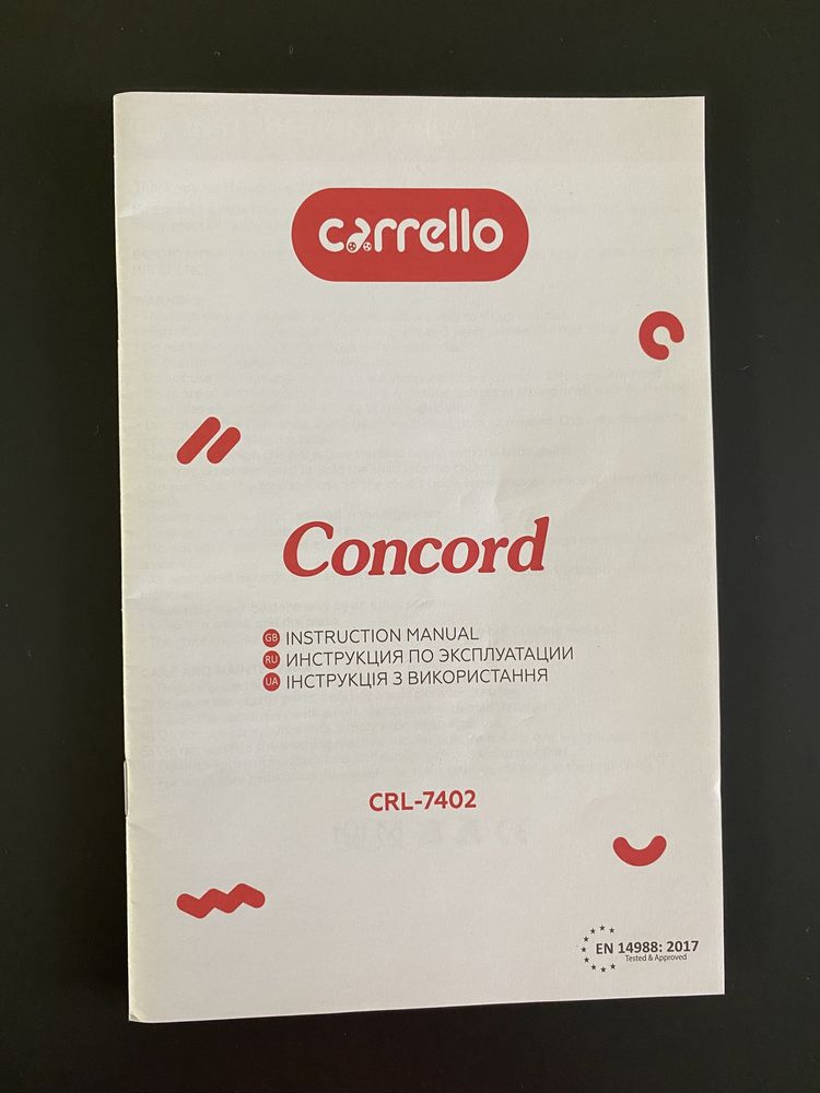 Крісло для годування Carrello Concord, шезлонг