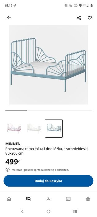 Łóżko dziecięce Minnen Ikea