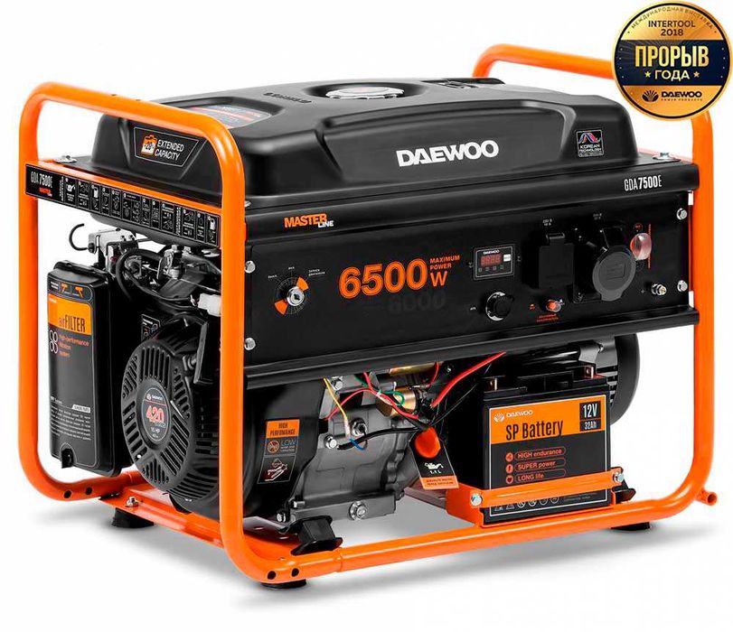 Генератор бензиновий Daewoo GDA 7500E  6,5кВт 1 фаза
