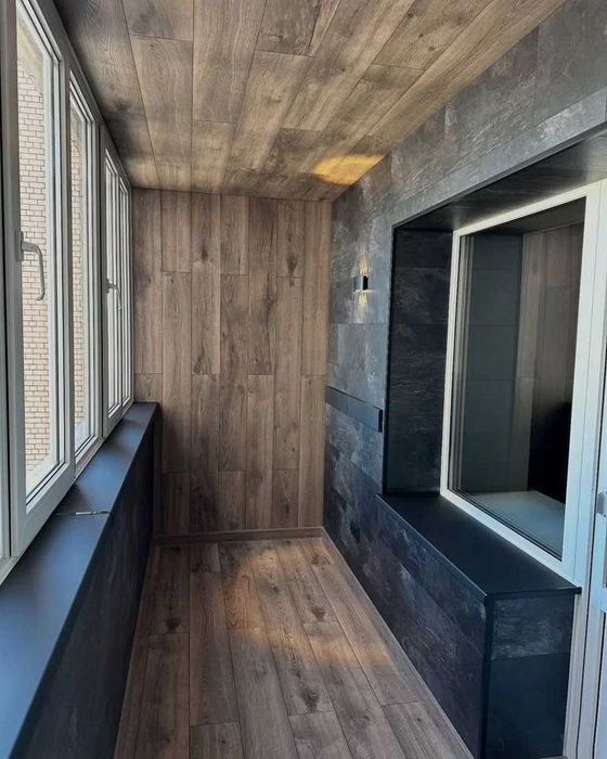 Балкон під ключ Утеплення балкону  Обшивка балкону Київ Утепление