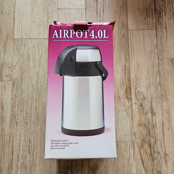 termos z pompką 3L, izolowany, nowy, airpot 4.0, 4l