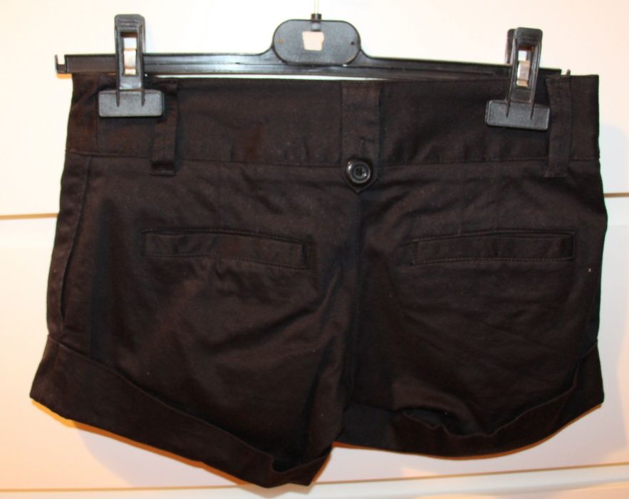 Calções acetinados pretos