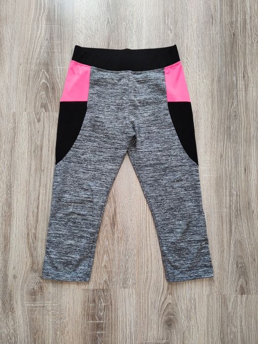 Legginsy sportowe damskie neon Plv Sport spodnie 3/4 rozmiar S