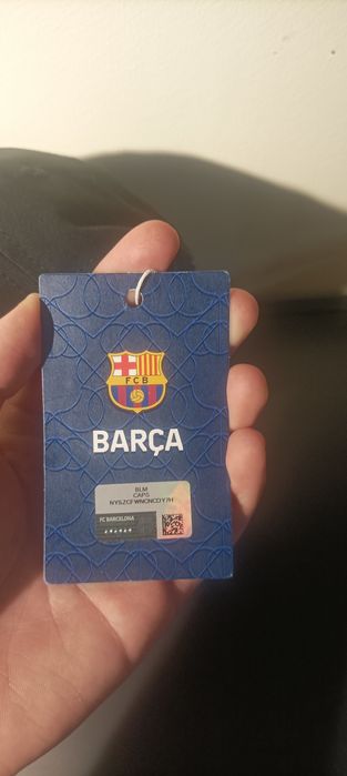 Orginalna czaapka fc Barcelony ze stadionu Camp Nou