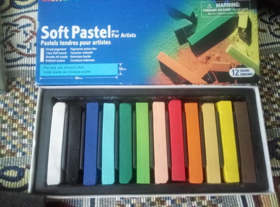 Пастель Soft Pastel 12 цветов б/у