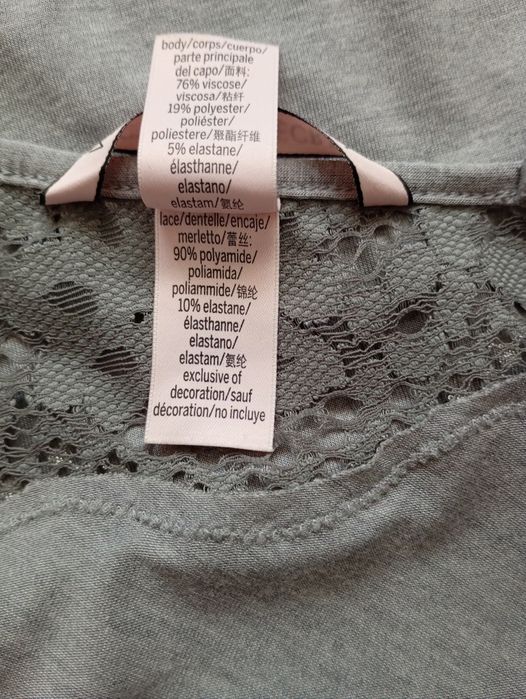 Victoria's Secret комбинация, ночная сорочка трикотажная с кружевом