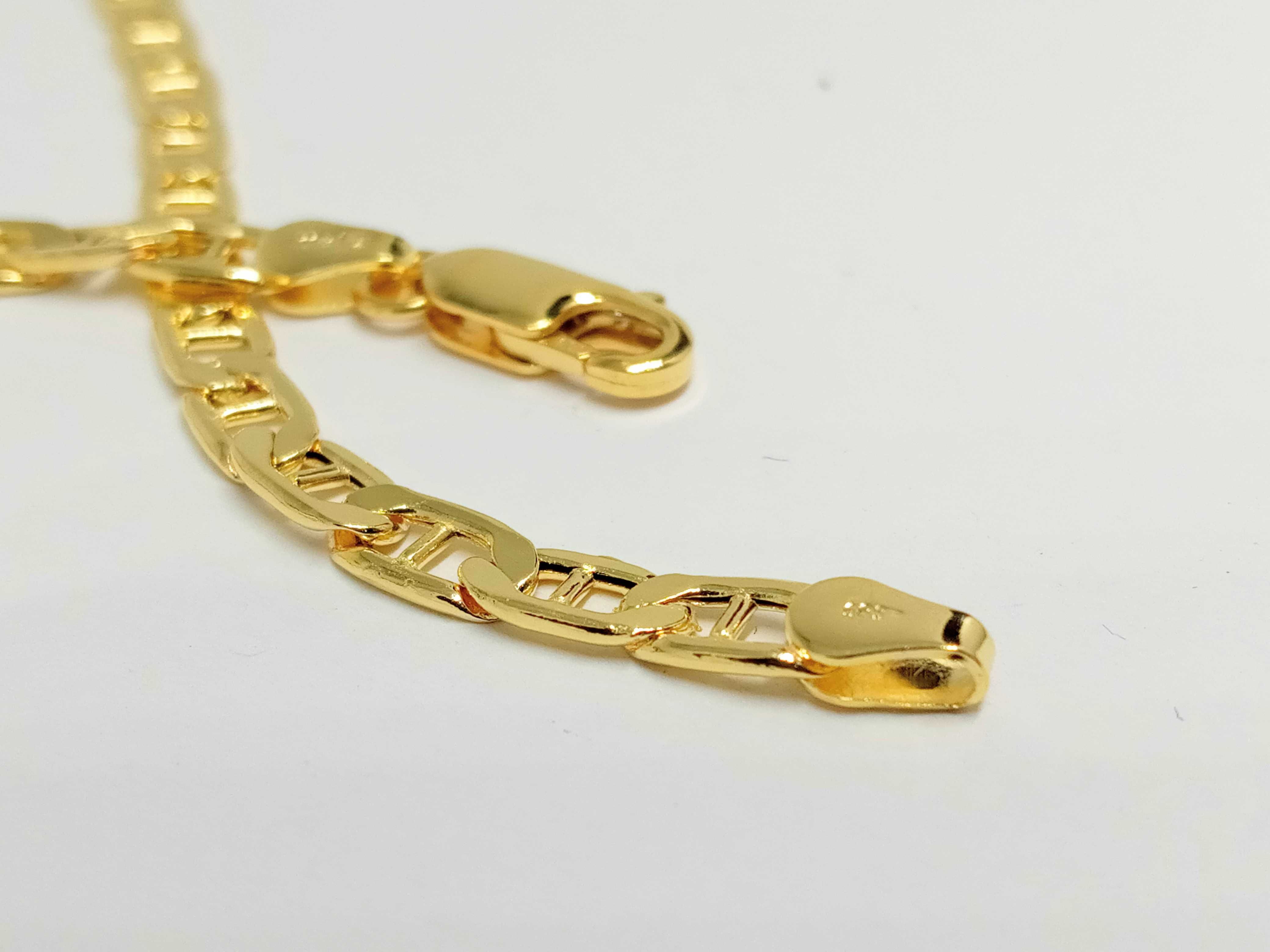 Lombardowski. Nowa złota bransoletka pr.585 2,98g 19,8cm Gucci