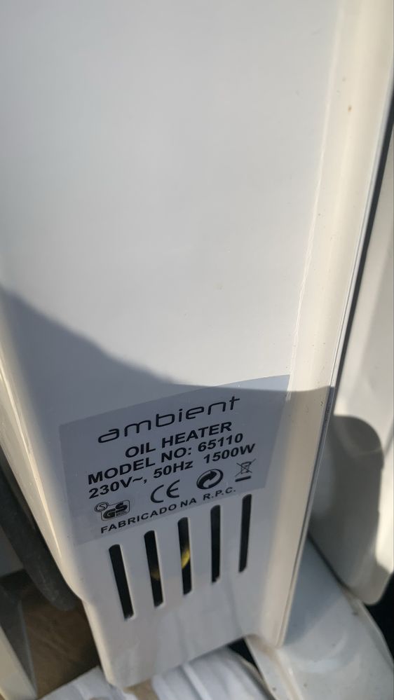 Aquecedor a óleo